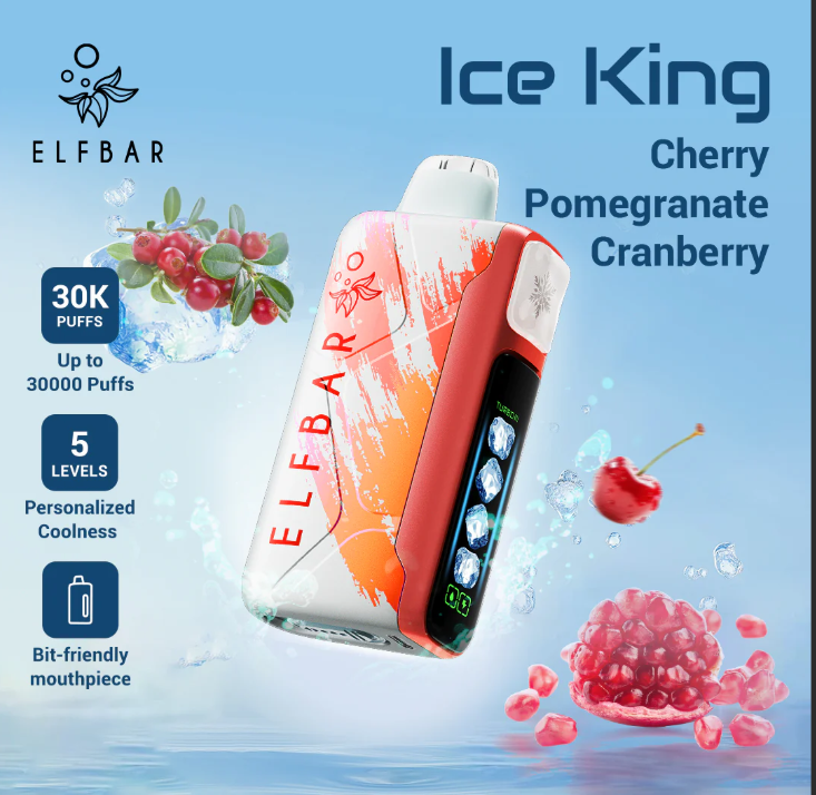 甜度爆表预警！ELFBAR ICE KING（冰神）一次性电子烟三大高甜口味深度横评：泡泡糖/葡萄/芒果谁是“糖王”？