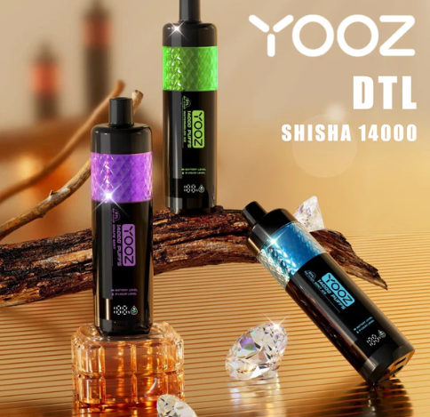 柚子水烟YOOZ SHISHA 14000:水晶质感引领一次性电子烟设计新风尚