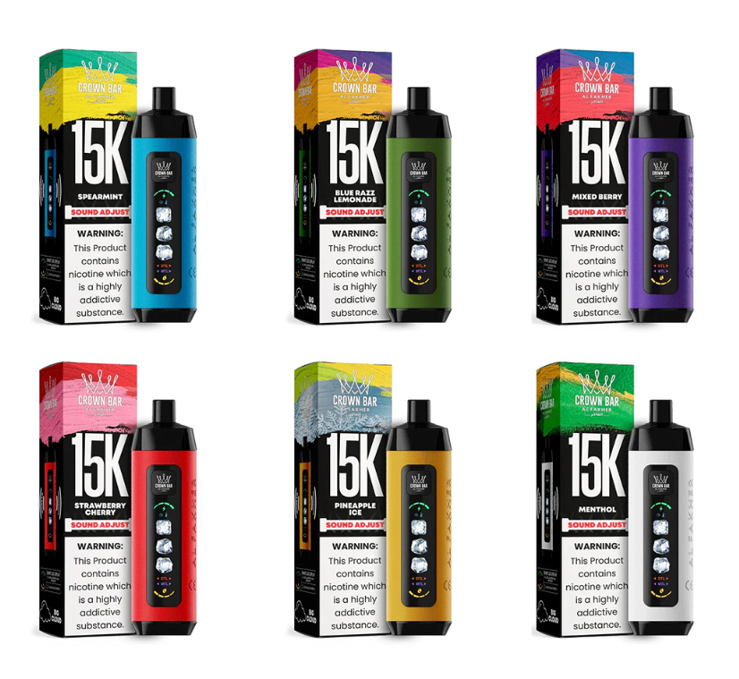【阿尔法赫】冰感革命:深度解析AL FAKHER CROWN BAR ICE ADJUST 15K如何重塑一次性电子烟体验