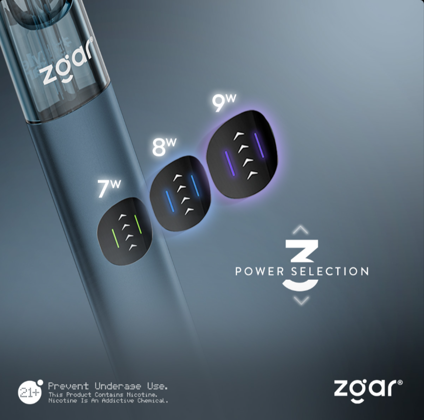 冰熊烟杆再升级：ZGAR PRO X三档功率可调，兼容悦刻全系烟弹开启设备自由时代