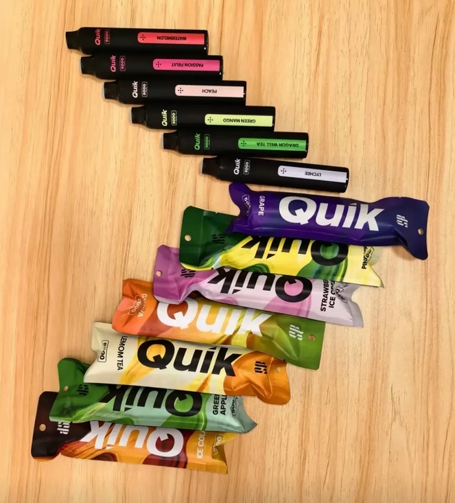 Quik小黑条 5000口一次性雾化设备 产品科普:极简便携·Mesh网芯·Type‑C充电·5000口续航